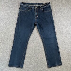 Buffalo David Bitton Evan-X Slim Straight Stretch Jeans Mens 36x32 Dark Wash